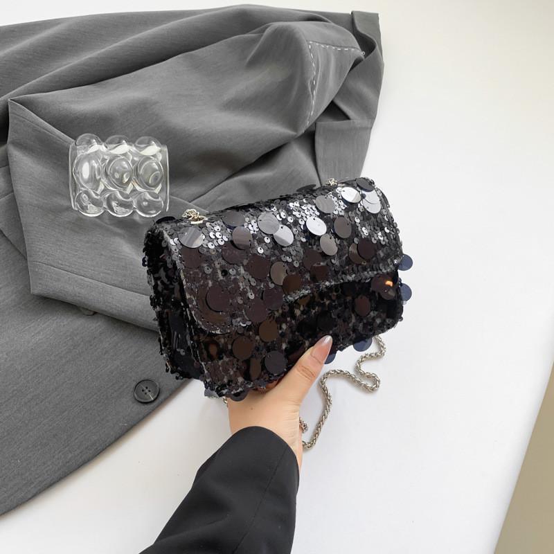 Trendy 2024 Women's Sequin Crossbody Bag Fashionable Shoulder Bag For Daily Use