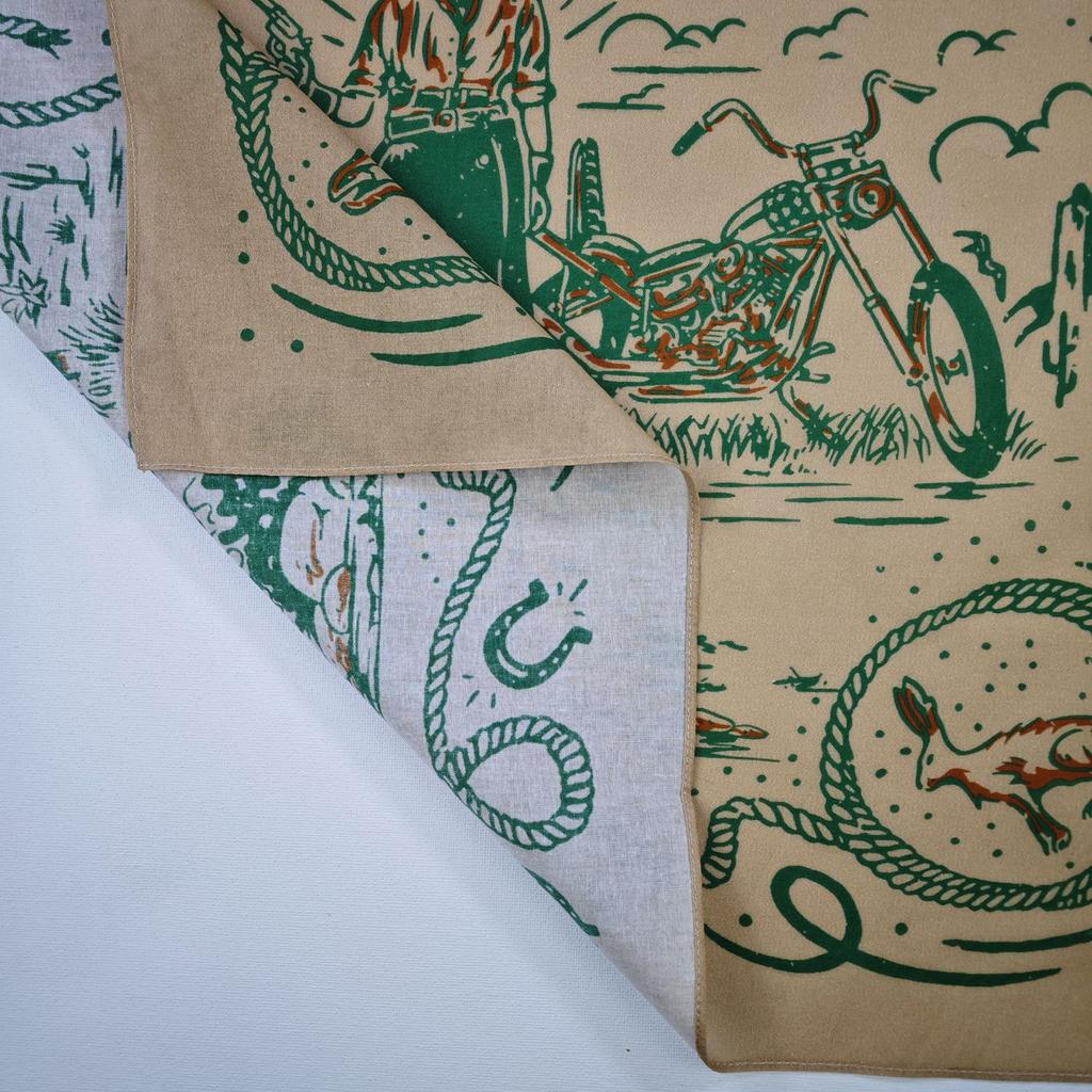 Multi Functional Kerchief American Style Cowboy Photography Headscarf Lightweight Bandana for Motorcycle Enthusiasts