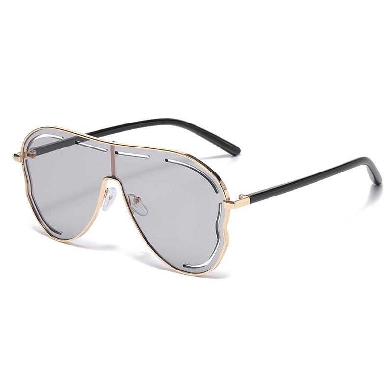 New Y2K Hollow Large-Frame Frog Sunglasses - European & American Style Outdoor Shades
