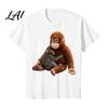 Men Monkey Punch T-Shirt Team Round Neck Short Sleeve Loose Fit Casual
