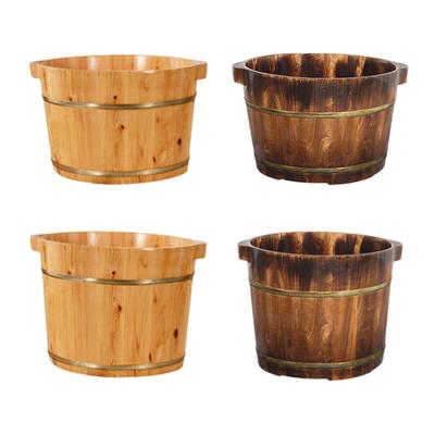 Wood Foot Bath Tub Gifts Sauna Foot Tub Practical Footbath Basin Feet Soaking Tub Foot Washing Bucket for Home Bathroom Adults