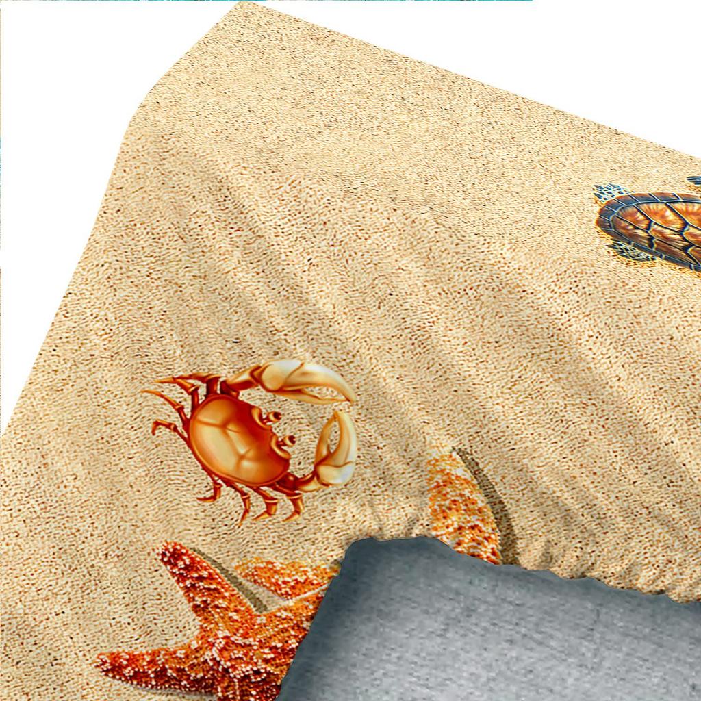 Ocean Turtle Unicorn Pattern Sheet Four-piece Bedding Set Bedroom Dormitory Bedding Decoration