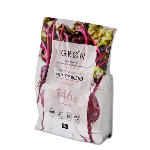 

GRON Red Heat Soy Protein, 1kg, Superfood Blend, Made in Japan, No Additives, Vegan, Gluten-Free