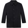 TRIES Men's Autumn/Winter Wool Blend Lapel Overcoat