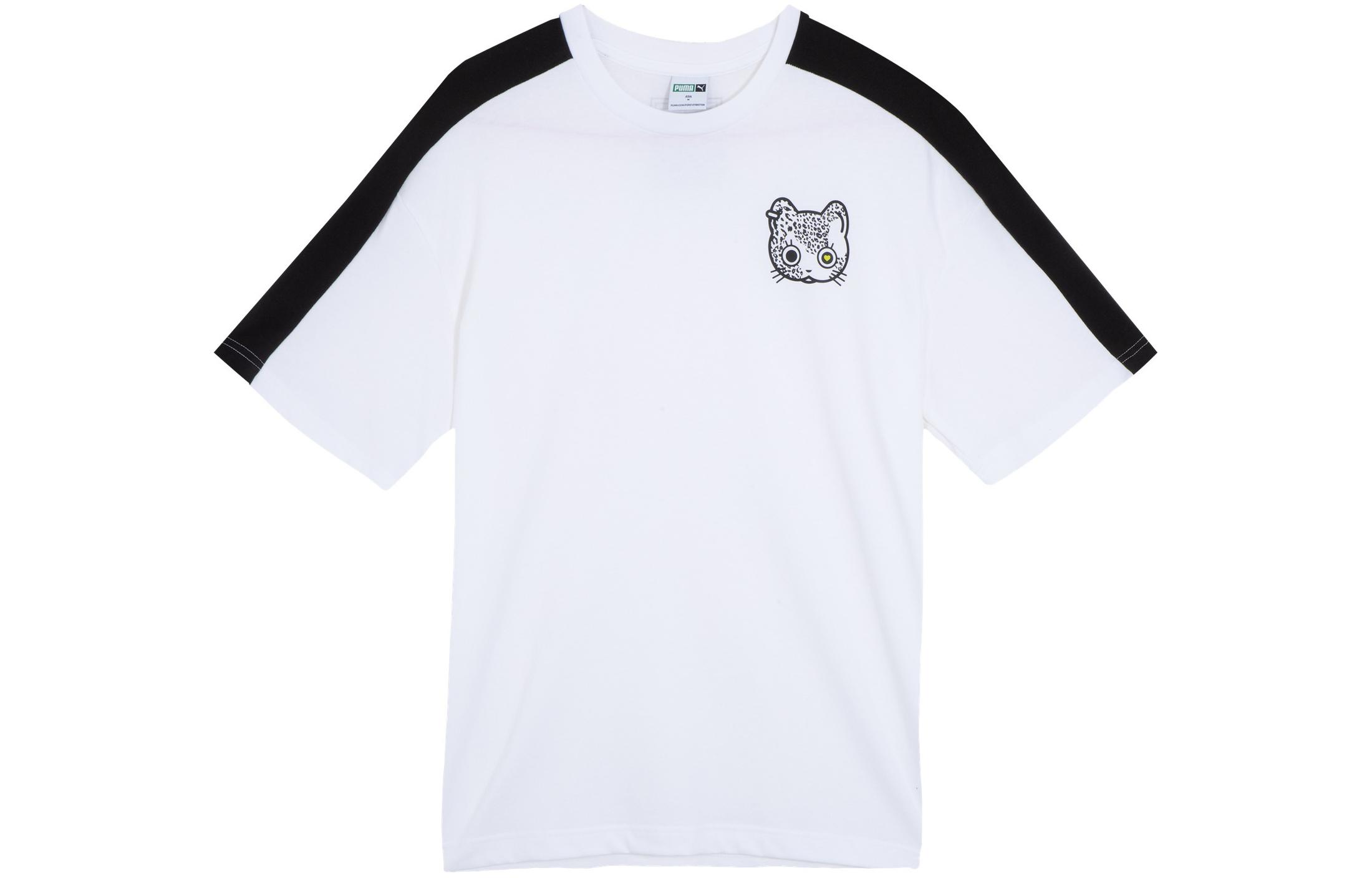 PUMA NEKO GRAPHIC SS TEE T Shirt Unisex White 627263-02 L