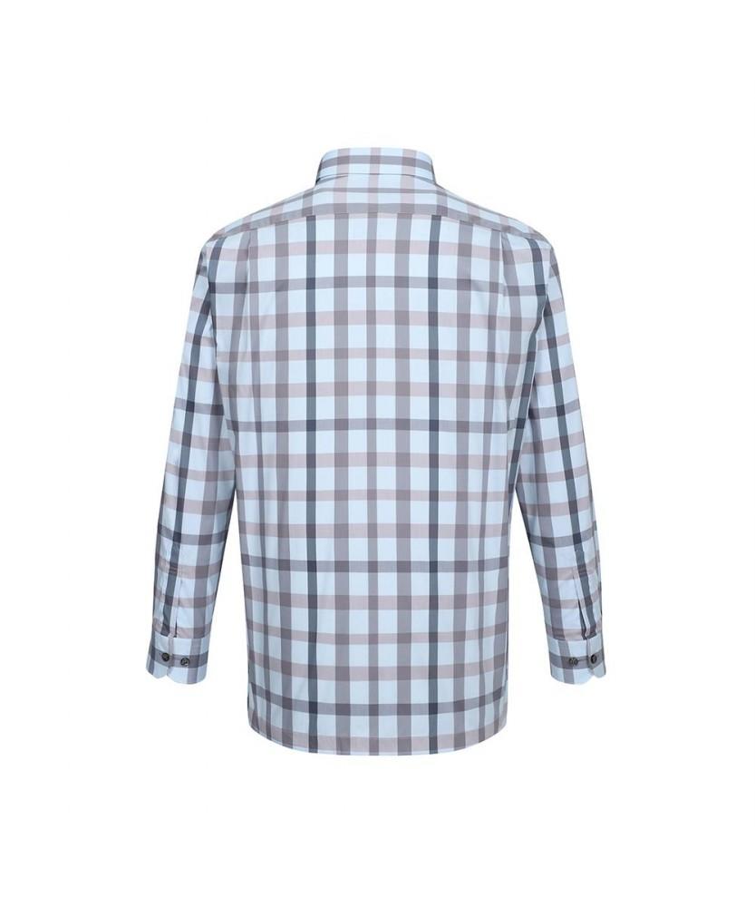 Dagseusyeocheu Cotton Blend Medium Check Casual Stretch Shirt_Dlp1Shcl141B1