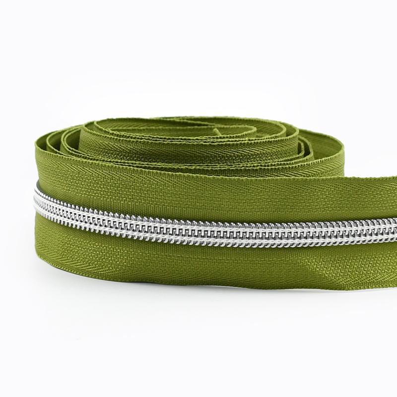 2/3/5/8/10M 5# Nylon Coil Zippers For Bag Clothes DIY Plastic Zipper Tape By The Meter Decorative Zips Repair Sewing Accessories