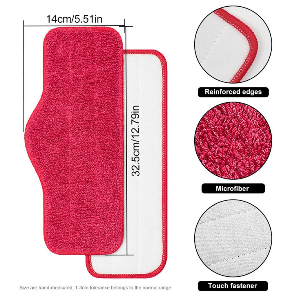 5Pieces Washable and Reusable Microfiber Steams Mop Pads Cloth for Schenley Cleaner Spare Part Replacement Accessories
