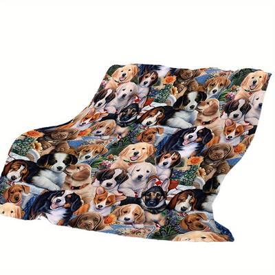 Bequeme Flanell-Haustierdecke - Weich und Warm, Geeignet für Sofa, Nickerchen, Klimaanlage, Büro, Reisen, Camping, Heimdekoration