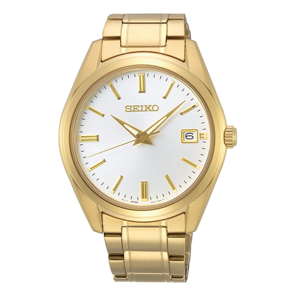 

Чоловічий кварцовий годинник Seiko Золотий Японський механізм SUR314P1