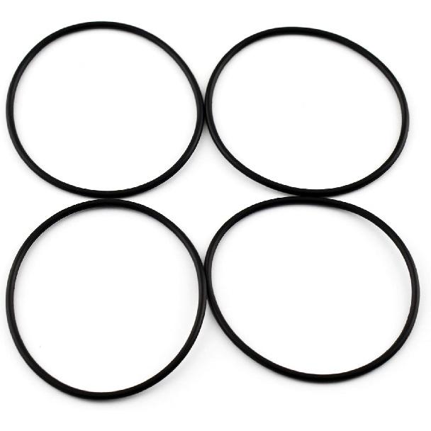 

RTRHINOTUNING 50mm(1.97in) Black Wheel Center Cap Rubber O-Rings Set of 4 for Caps with 50-100mm Clip to Clip Diameter