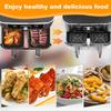 2Pcs Air Fryer Liner Baking Tray Silicone Pot Airfryer Basket for Kitchen Oven Pizza Fried Chicken Grill Pan Mat Fruit Basket