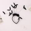 Colorful Spooky Spiders/Bat Shape Hairband Women Student Photography Hairband Spooky Spiders Shape Washing Face Headbands