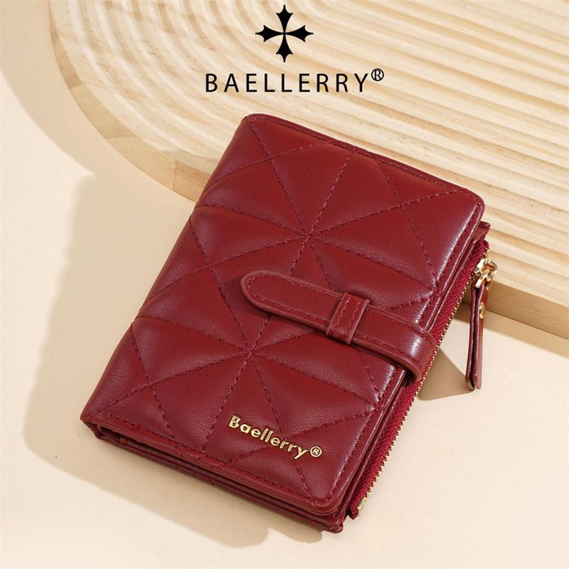 Baellerry Women Fashion Short Wallets Casual Design Card Holder for Ladies Female Bifold Wallet Purse