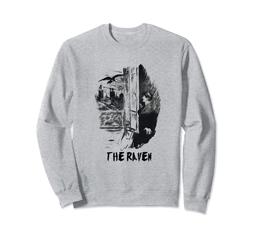The Raven  Edgar Allan Poe Book Art Design Sweatshirt