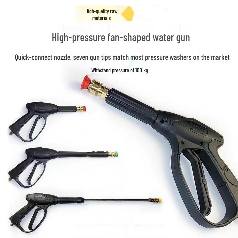 High-Pressure Car Wash Water Gun with Quick-Connect Nozzle