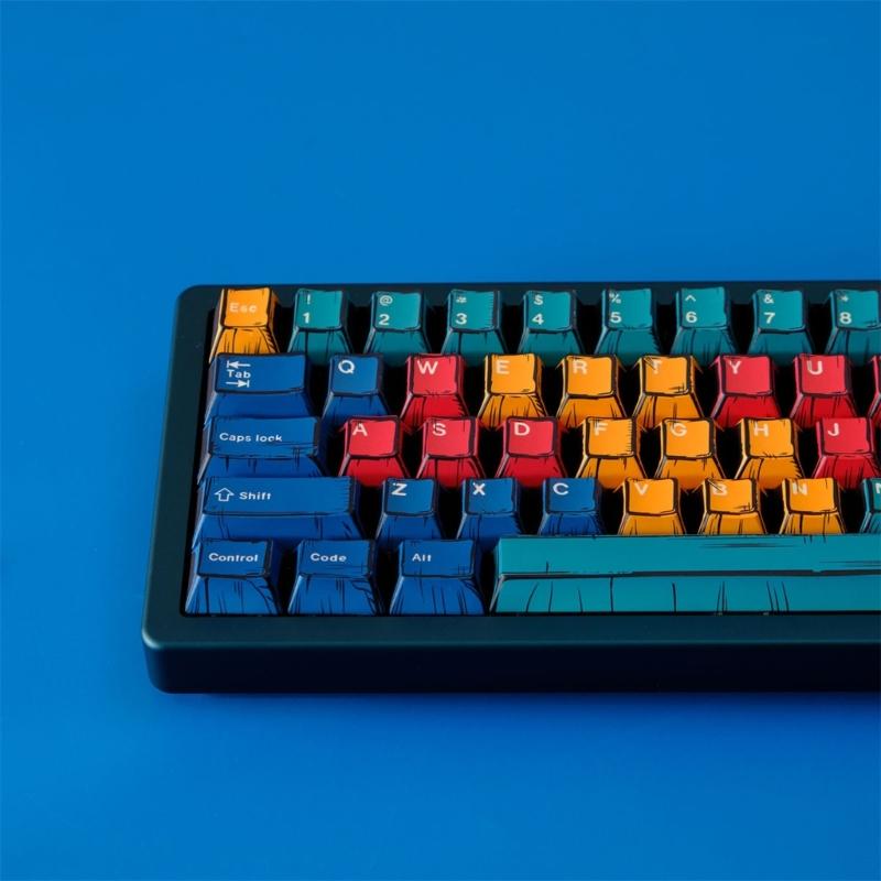 Palette Mixed Lights BOWs 78Keys Original Profile Keycap Dye Sublimations PBT Keycaps for 60%Mechanical Keyboards Keycap