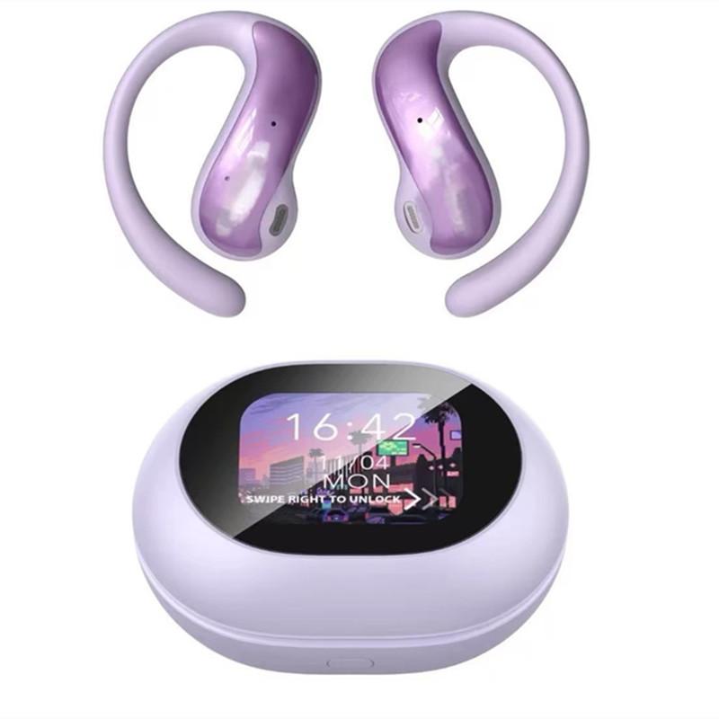 

Translator Earphones AI Translation Bluetooth 5.4 Earbuds Sport Headphone Touch Screen Wireless Headsets for Android iOS Workout Gym Sports