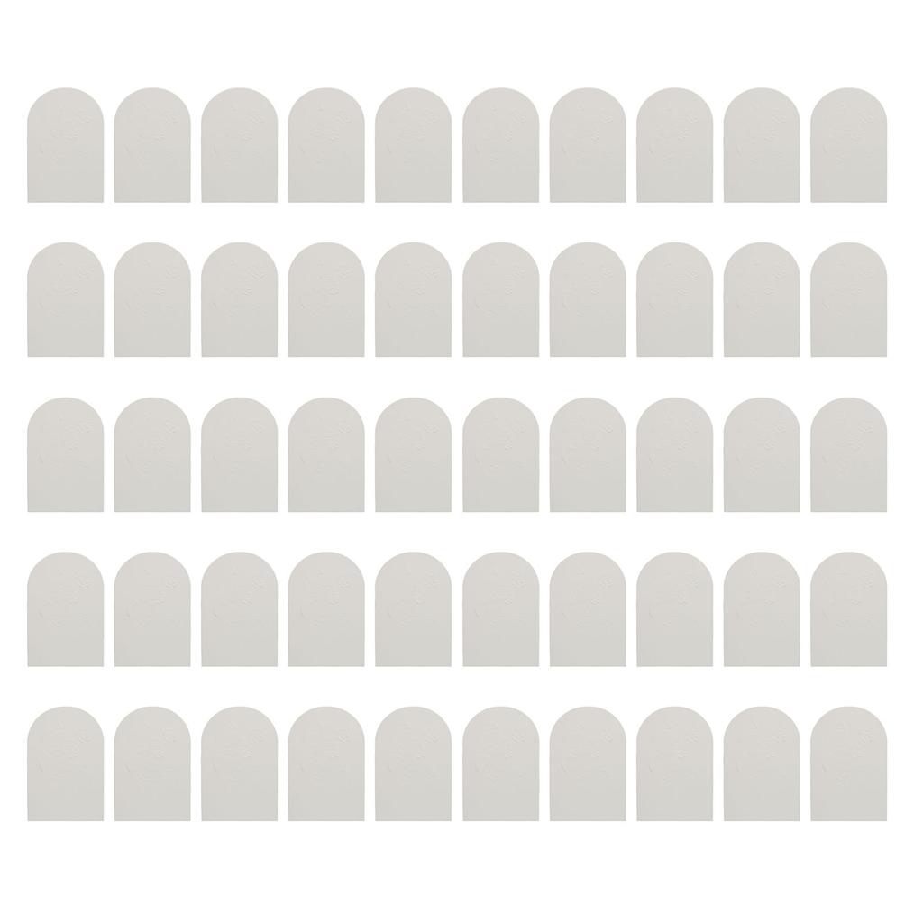 50pcs Perfume Test Paper Disposable Flower Pattern Scent Classification Essential Oil Testing Strips White