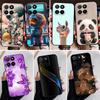 Case For Honor X5b Plus X5b+ Black Cute Flowers Soft TPU Silicone Shockproof Phone Cover For Honor Play 40c Honor X5 Capa Fundas