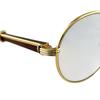 Good Cartier sunglasses Trinity Wooden Temple gold Women Used