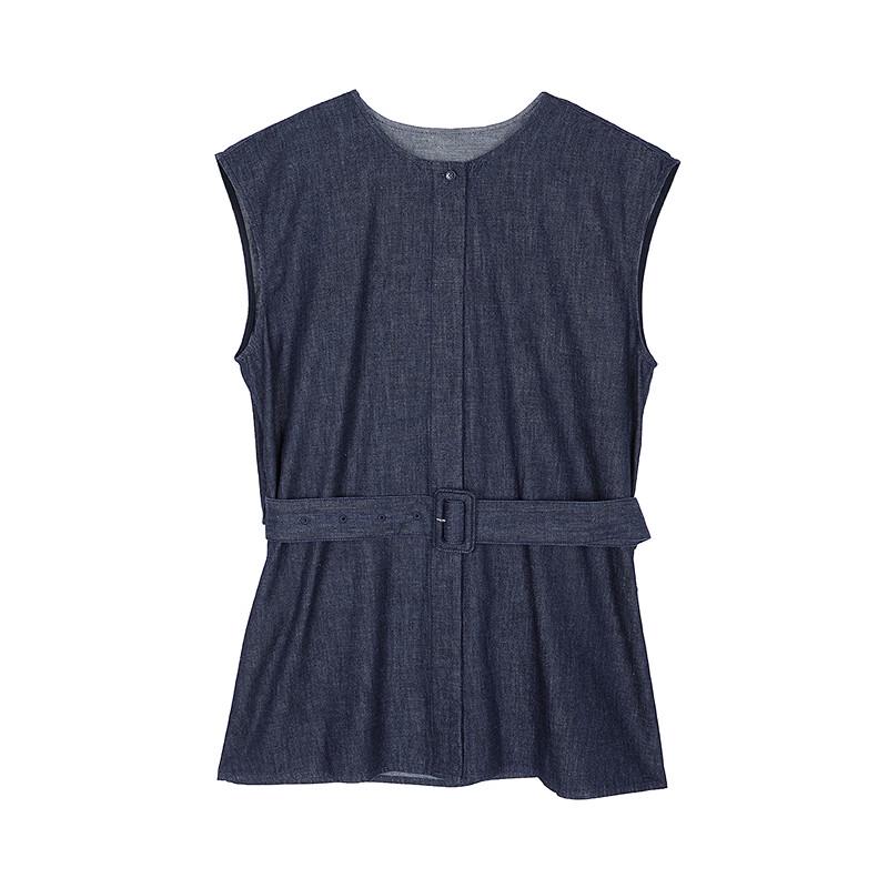 Women's Loose Cotton Sleeveless Blouse