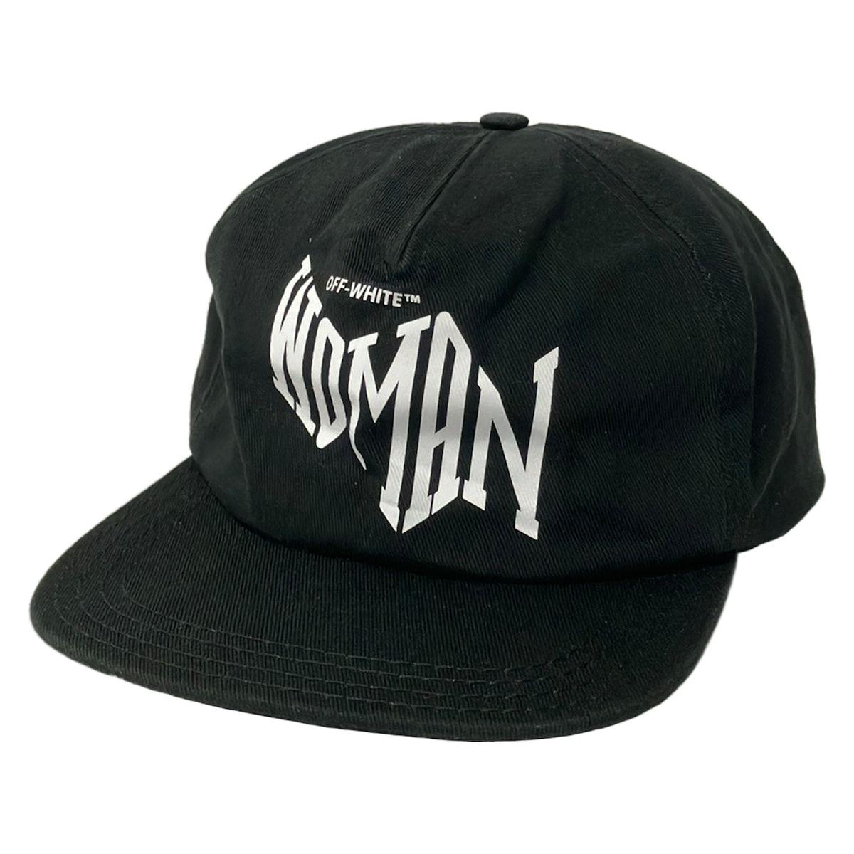 Used Off-White Cap O/S - Black x White Cotton