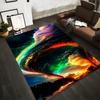 Colorful Abstract Cloud Nebula Design Area Carpet for Home Decor Suitable for Use As an Anti-slip for Living Room Bedroom Sofas