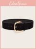 Retro Melard Wide Waist Belt For Adults Cotton Fabric Stylish Buckle Belt For Daily Wear