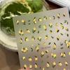 5D Embossed Lemon Nail Art Stickers - Thin, Close-Fitting, Three-Dimensional Designs