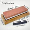 1-7Pcs Sharpening Stone Knife Sharpener Grit240-8000# Whetstone Professional Grindstone Set Wood Base Angle guide Polishing Set