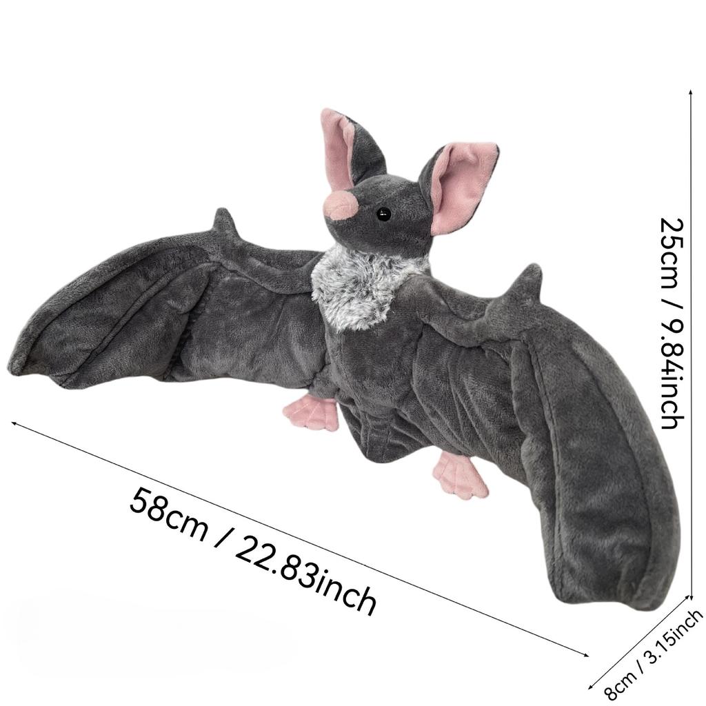 Cute Bat Stuffed Doll Plush Toy Halloween Decor Gift For Friends Birthday Holiday Present Plush Doll