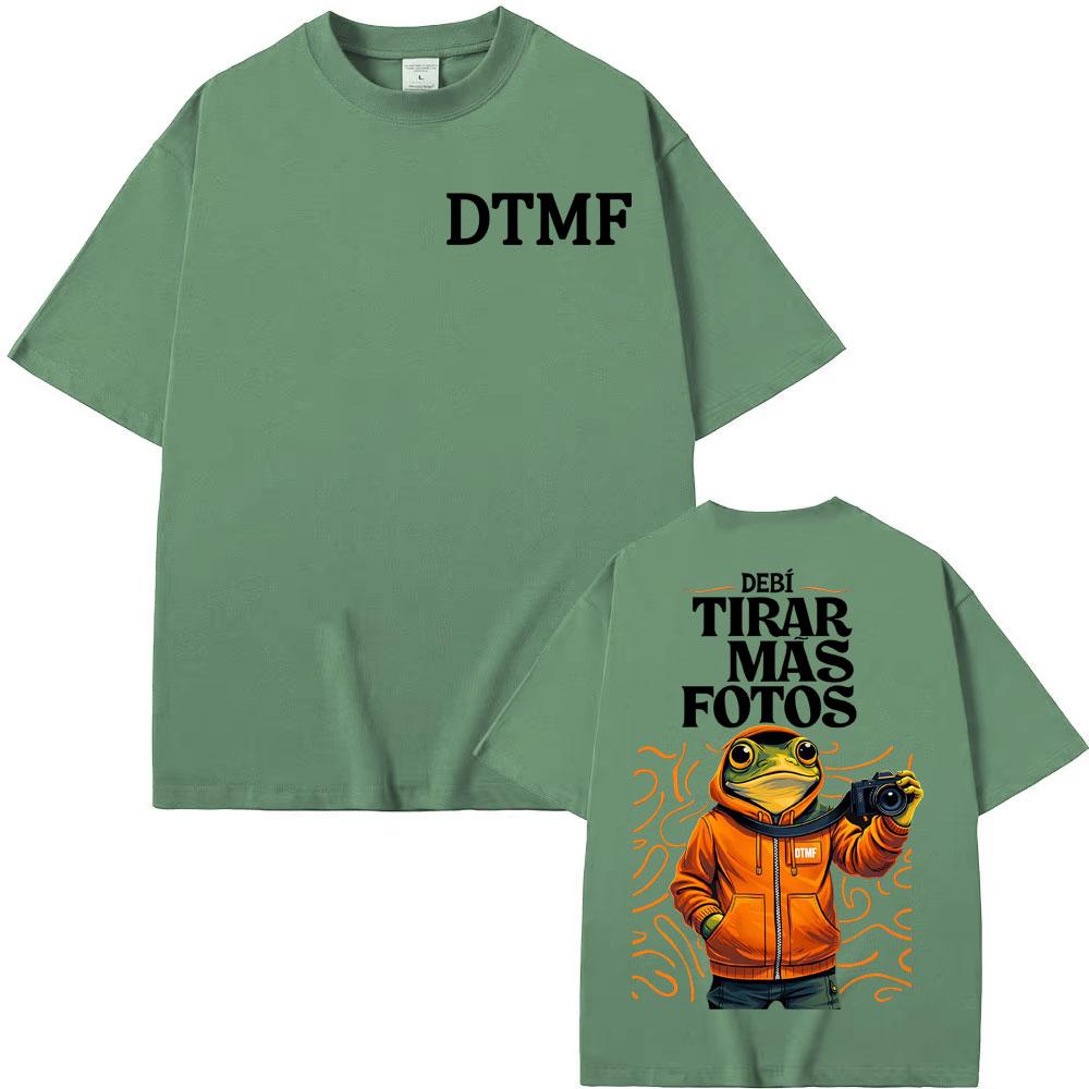Rapper Debi Tirar Mas Fotos DTMF 2026 Merch Tee Shirt Summer Vintage High Quality T Shirt Unisex Women Short Sleeve Cotton Tshirts