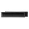 La Ventilazione La Ventilation Pt489 N Grille De Ventilation En Plastique Rectangulaire 480 X 98 Mm Télescopique,