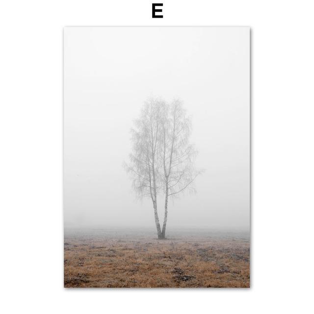 Modern Nordic Canvas Painting Landscape Posters On The Wall Moutain Cloud Paintings for Interior Home Room Decor No Frame