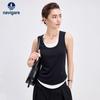 Naviker Women's Slim Fit Faux Two-Piece Vest