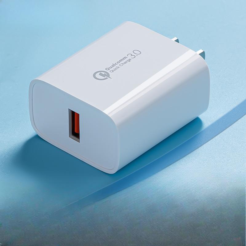 QC3.0 Mobile Phone Fast Charging Charger USB Port 5V3A Fast Charging Head 18W Power Power Adapter Now