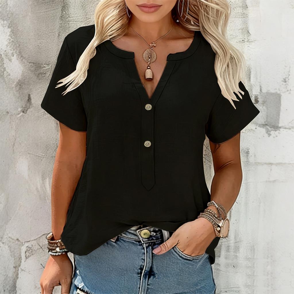 Women's Fashionable Short Sleeve Elegant Casual Top