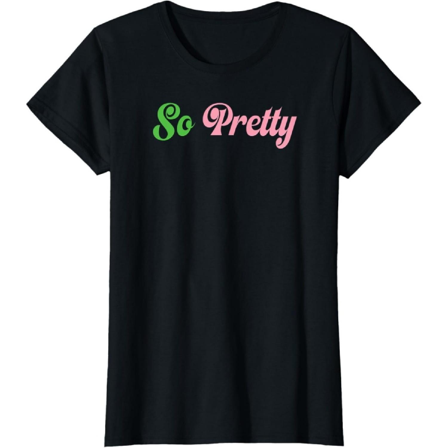Pink and Green aka So Pretty T-Shirt S