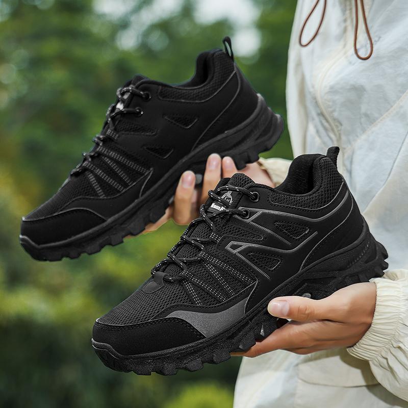 New Large Outdoor Mountaineering Shoes Men Spring and Autumn Mesh Breathable Sneaker Outdoor Travel Hiking Non Slip Shoes