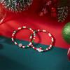 Christmas Colorful Beads Multi Element Bracelets For Women Santa Claus Snowflake Tree Bracelet Party Jewelry