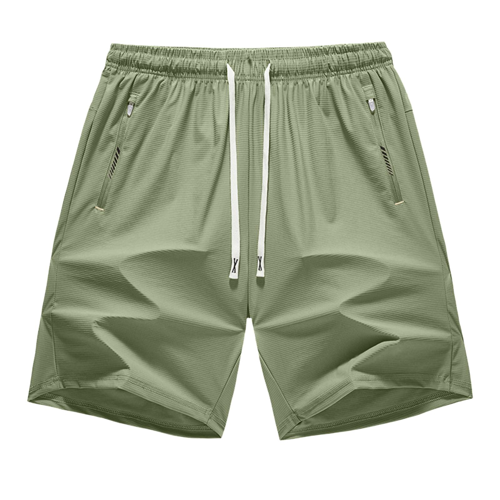 Men s Casual -Weave Drawstring Shorts XS зелёный