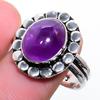 Amethyst Edelstein Handgefertigt 925 Sterlingsilber Schmuck Ringgröße 10