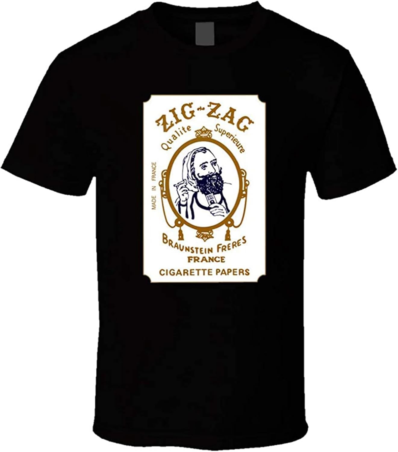 Men s Zig Zag Cigarettes Paper T Shirt M