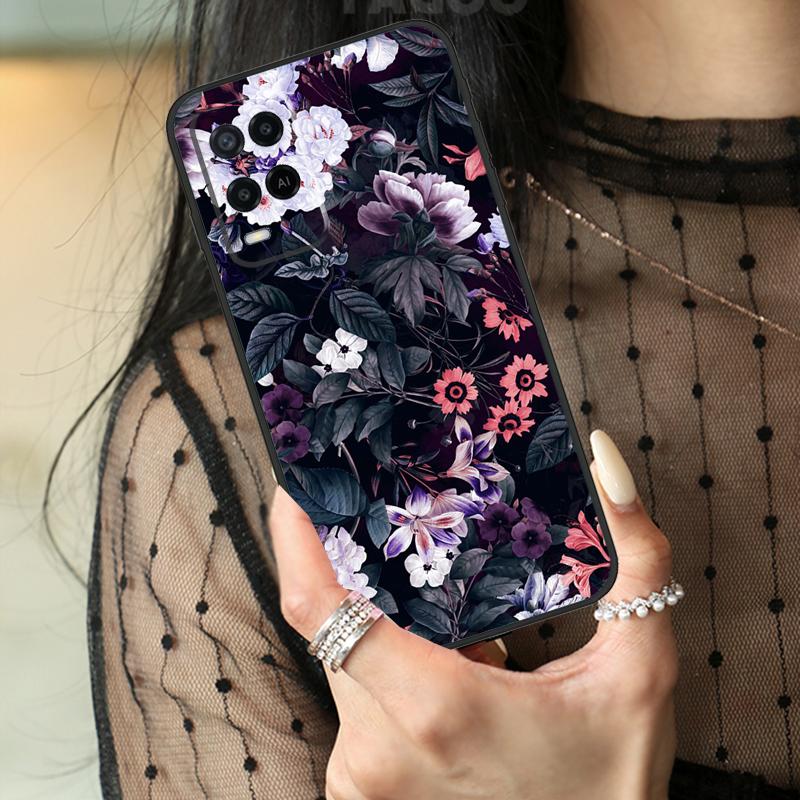 

Midnight Floral Case For Oppo A16 A76 A96 A17 A18 A60 A80 A40 A38 A58 A78 A98 A94 A74 A54 A15 A57 A77 A5 Pro OPPO A60 4G