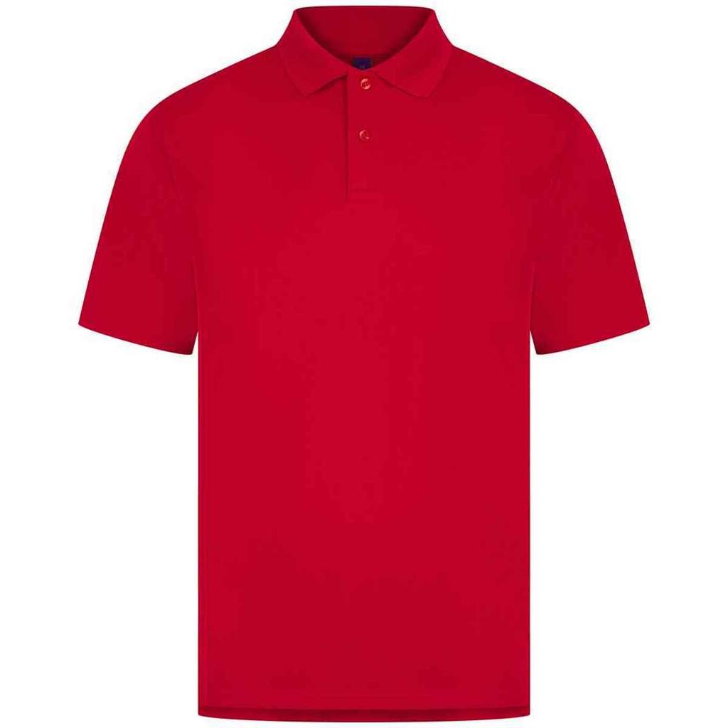 Henbury Mens CoolPlus Moisture Wicking Polo Shirt