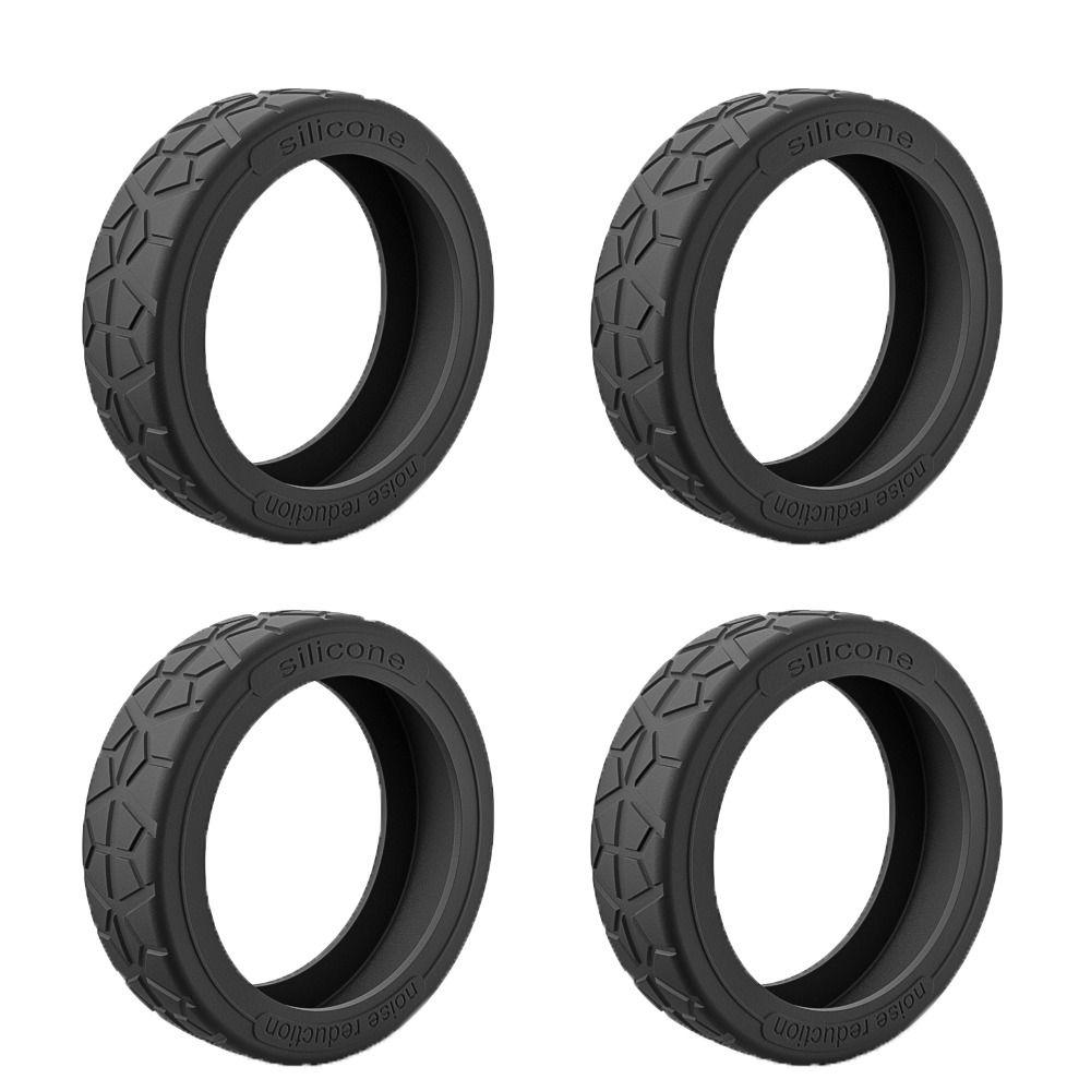 8 stk Silikon Koffert Hjul Beskyttelsesdeksel Reduser Støy Trallekasse Hjuldeksel