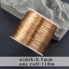 M997  Jewelry Accessories,pass REACH,nickel Free,copper Wire,18k Gold Plated,never Fade,one Roll/lot