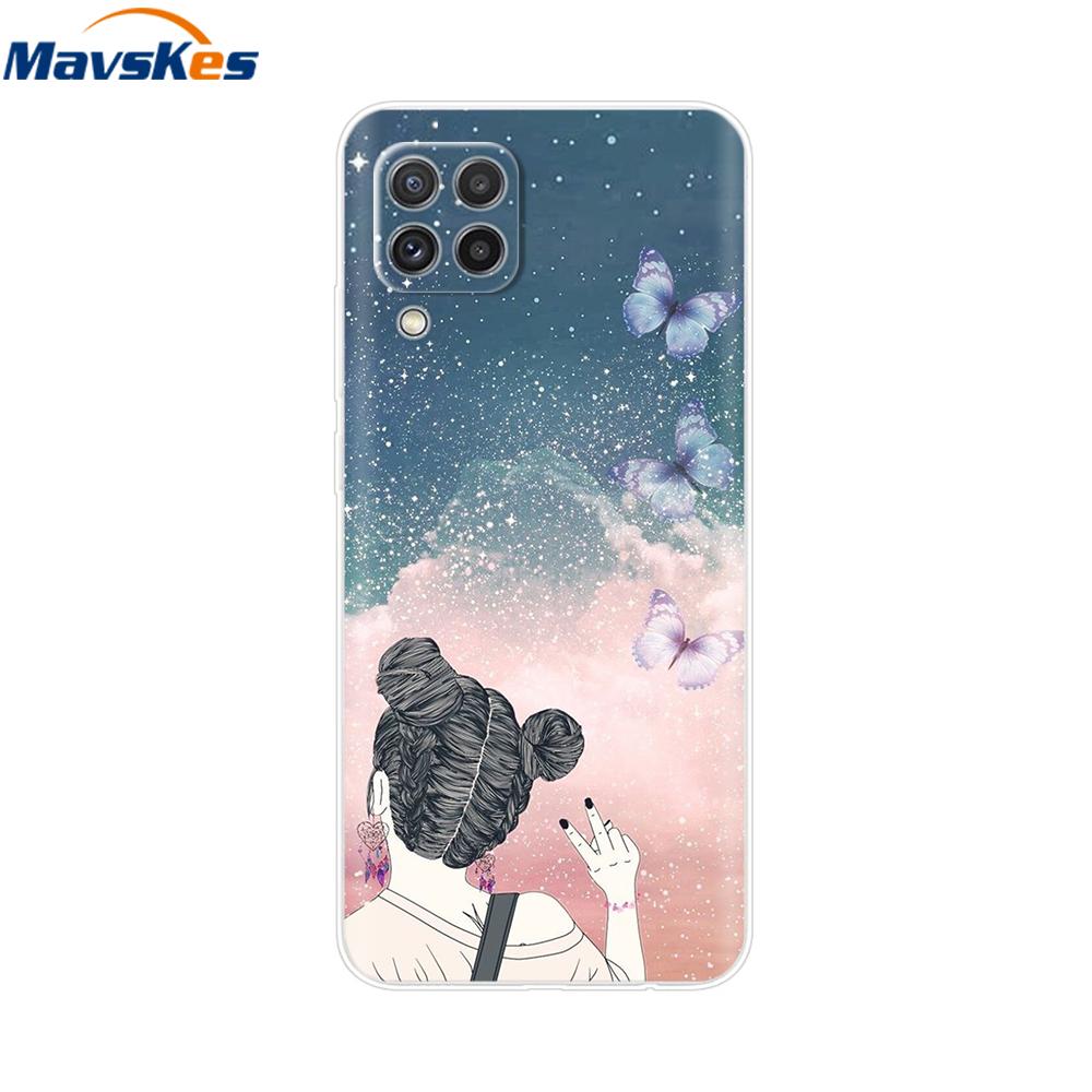 For Samsung Galaxy A12 Case Beautiful Girls Soft Silicone Phone Cover For Samsung A22 Fundas GalaxyA12 Transparent Cases Coque