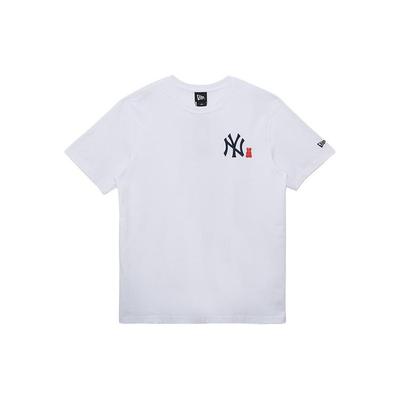 New Era SS24 MLB New York Yankees NY Bear Embroidered Crew Neck Short Sleeve T-Shirt Unisex Tops White 14148887